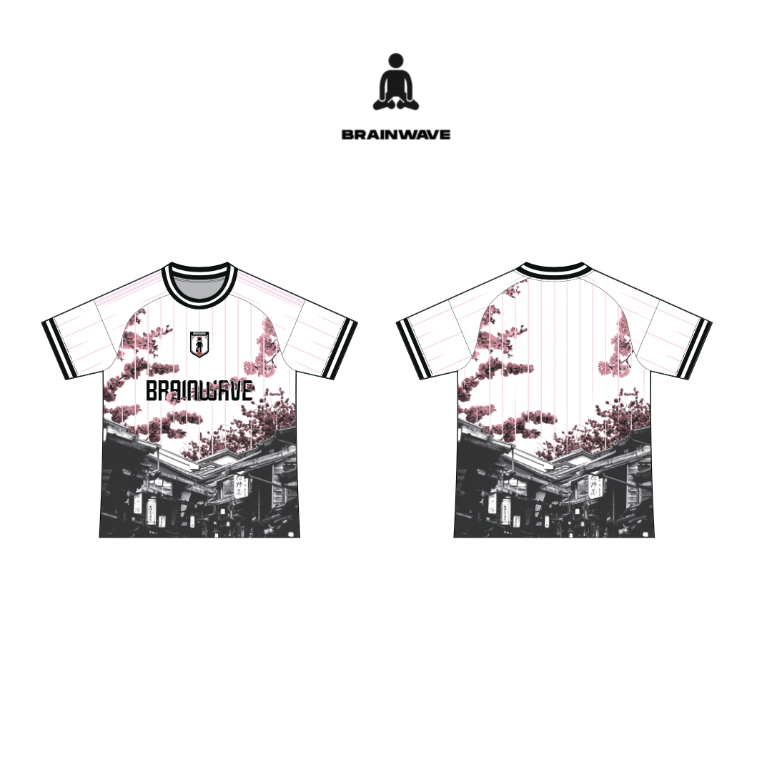 BRAINWAVE HANAMI NOIR SEMI BOXY JERSEY | UNISEX